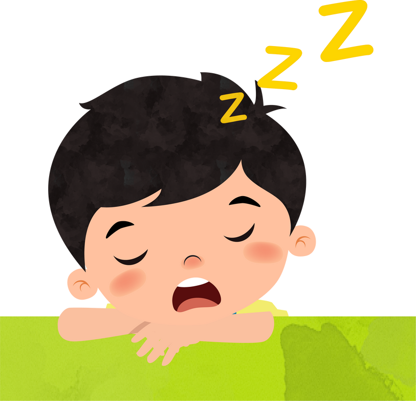 Little Boy Sleeping Illustration